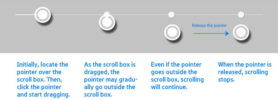 Figure 3-21. Dragging the scroll bar