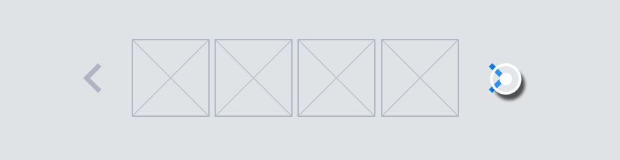 Figure 3-25. Examples of indicators provided for a horizontal list